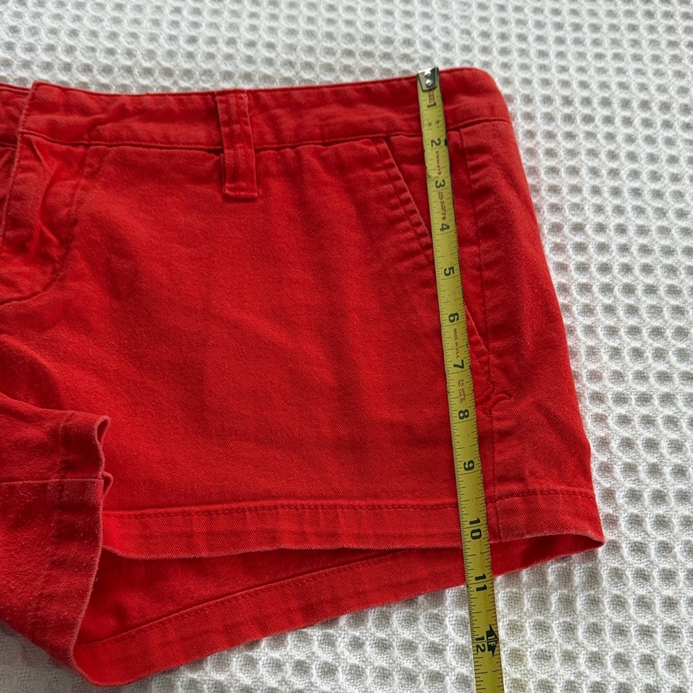 Hurley Women's Lowrider Orange-Red Shorts EUC 13 - Picture 9 of 13